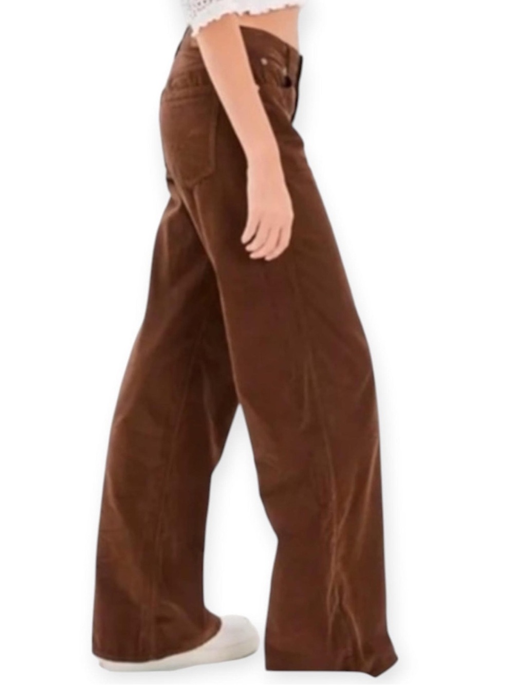 American Eagle Low Rise Skater Corduroy Jean size 00 in Brown